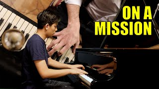 Jazz Piano - On A Mission (Gwilym Simcock) | Cole Lam 14 Years Old