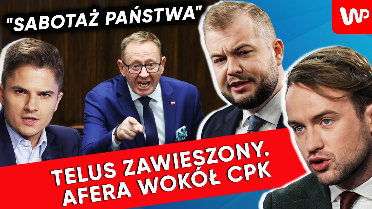 "Sabotaż państwa". Afera ws. CPK. Telus zawieszony. Polityk PiS przyznaje: Sprawa jest nie do obrony