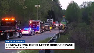 Ridgeway Road reopens following bridge crash in Greenville Co.