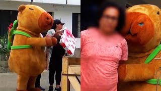 Drug Suspects Fooled by Police Officer in Capybara Costume