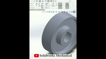 Flat Belt Pulley Design | Industrial design | |SolidWorks| |Mechanical | @DesignWithAjay