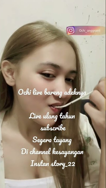 Hot parah ochi merayakan ulang tahun live !!!