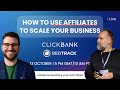 How to use affiliates to SCALE your business with Thomas McMahon from ClickBank