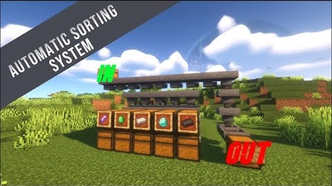 Minecraft: EASY Automatic Sorting System 1.20 Tutorial