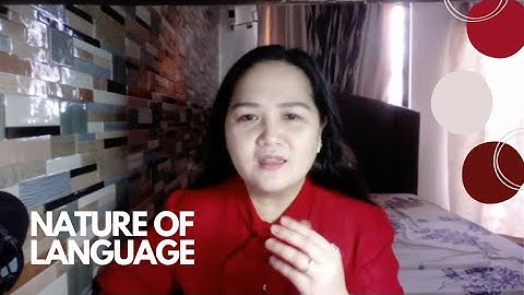 Nature of Language