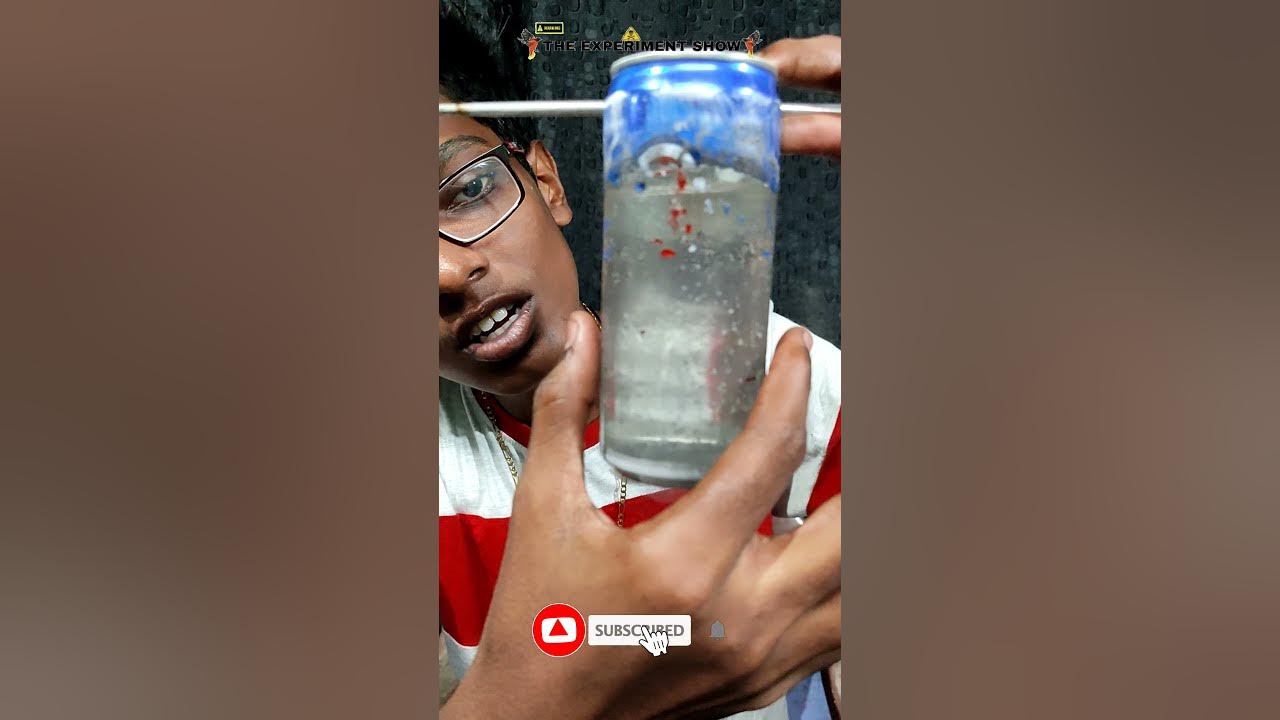 Coke Can VS Drain Cleaner Unbelievable Experiment shorts The