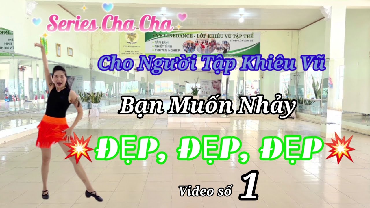 Cha Cha Cơ Bản l Chacha Tiến, Lùi l Video số 1 l Tự Học Khiêu Vũ Tại Nhà/ Online