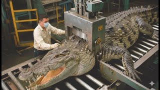 Bagaimana Koper Kulit Buaya di Buat di Pabrik Modern