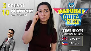 Mabuhay Quiz Night | Invitation Video | January 17, 2021 | Filipino Quiz | Mr&MrsGabia screenshot 5