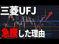 三菱UFJフィナンシャルグループ(8306)大陽線!株式テクニカルチャート分析