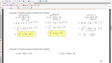 5 3 Objective 3: Multiply Two Binomials Using the FOIL Method