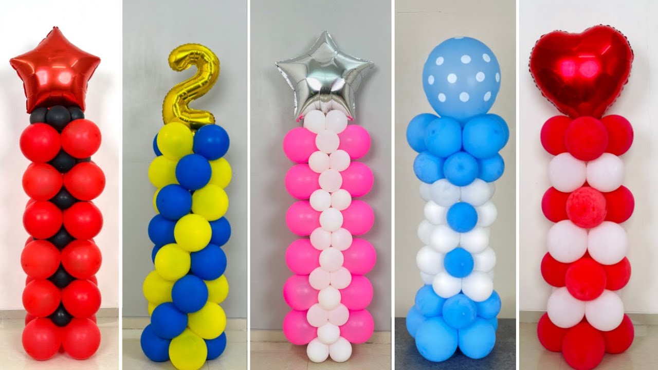Balloons Decoration Ideas  Balloon Columns and Arrangements