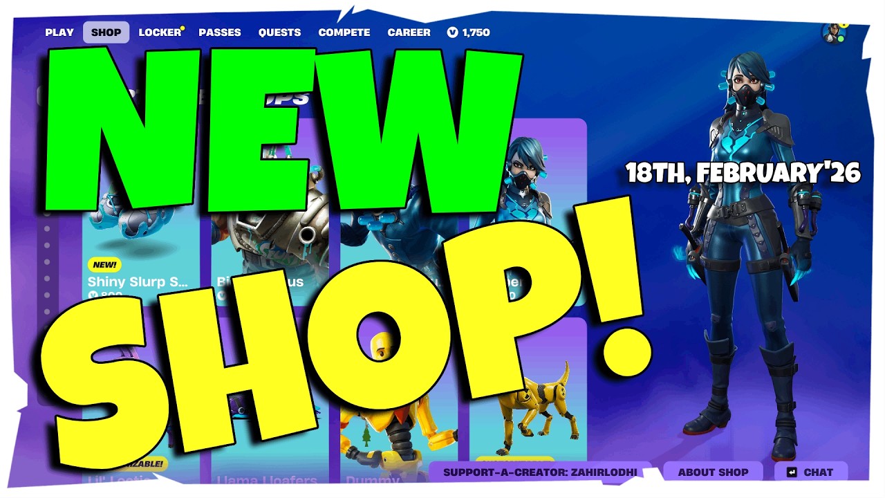 Fortnite Shop Today! 😱 Good or Trash? [18/02/2026]