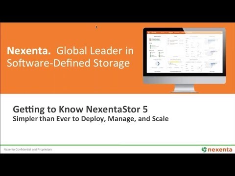 Nexenta Webinar: Getting to Know NexentaStor 5