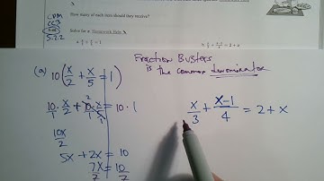 CPM CC3 Section 5.2.2 #5-40 (Solving equations using Fraction Busters)
