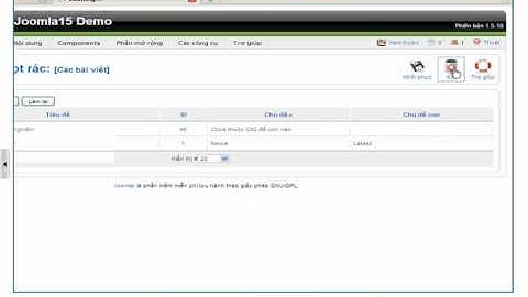 Bài 7- Quản lý bài viết (phần 3) - hdcom/forum.vn