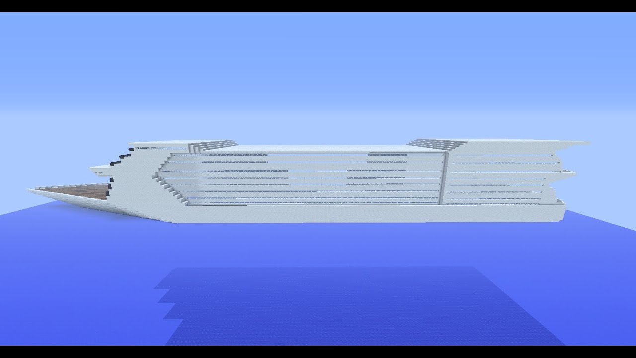 Minecraft TUTO Bateau de croisière part 1 - YouTube