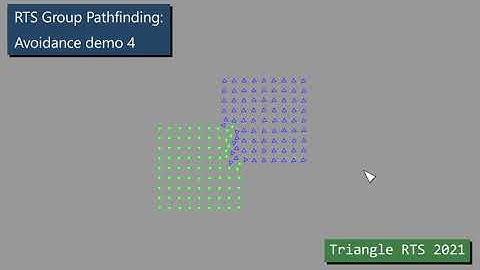 RTS Group Pathfinding: Avoidance Demo 4