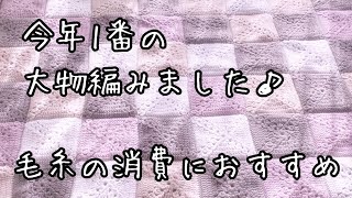 [かぎ針編み]今年1番の大物編みました♪