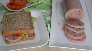 طريقه عمل اللانشون النباتي خالي من الغلوتين .. Gluten-free vegan mortadella