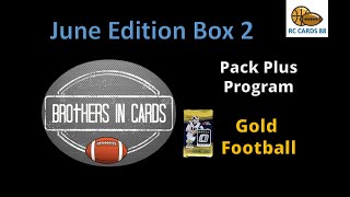 Brothers In Cards Pack Plus Program June Gold Football Box 2 - Cracked Ice!