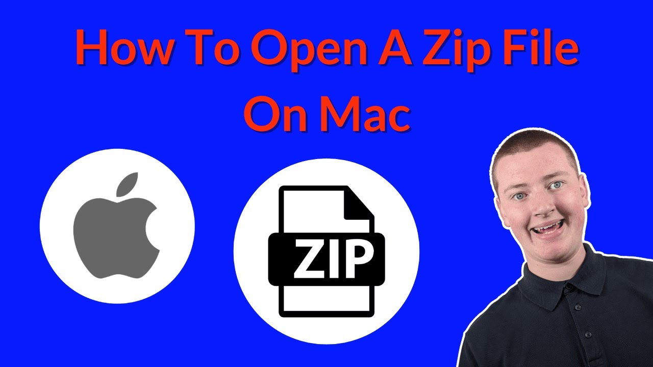 How To Open A Zip File On Mac - YouTube