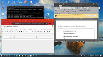 cara membuat program sederhana python di anaconda jupyter notebook
