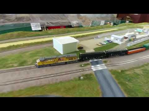 New Scale Trains GEVO On The N Scale WKR Layout 
