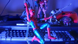 SH figuarts spiderman (new red and blue suit) figure review!