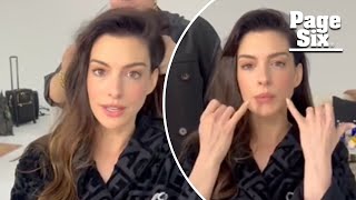 Anne Hathaway reveals lip-plumping hack on TikTok: ‘If you’ve drawn blood you’ve gone too far’