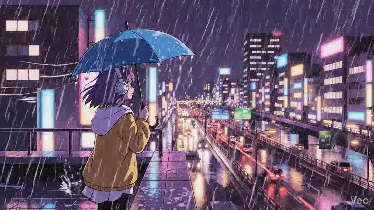 Urban Rain 🌧️ Japanese Neon City Lofi Study Beats