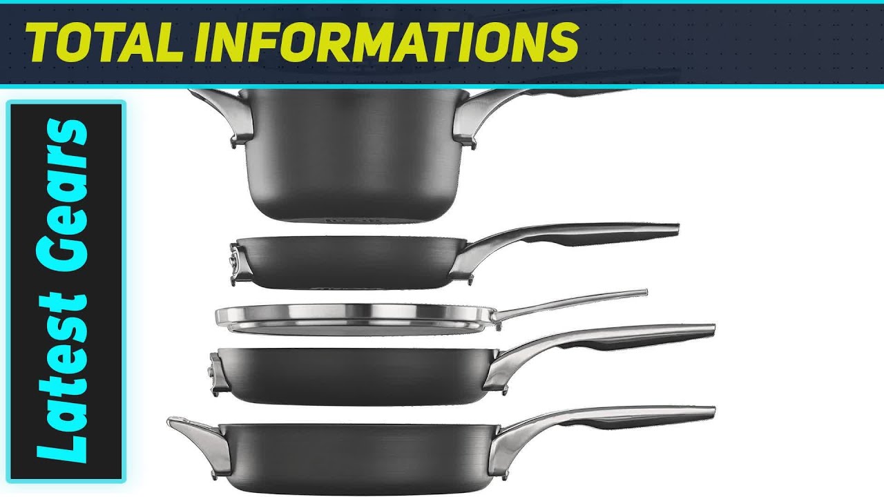 Best Space-Saving Cookware? Calphalon Premier Space Saving Set - YouTube