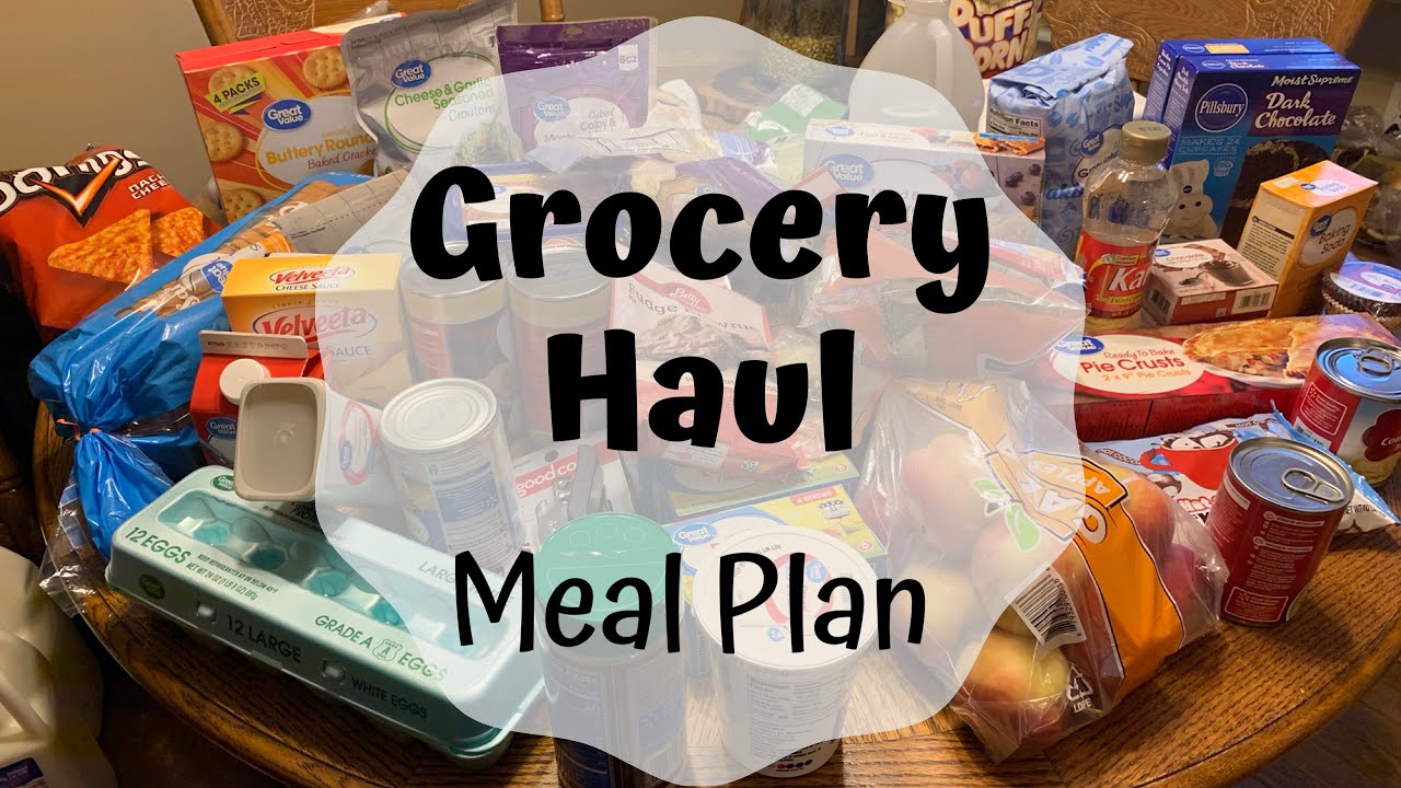 Grocery Haul || Meal Plan || Easy Week Of Meal - YouTube