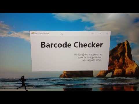 Barcode and QR checker while printing