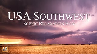 USA Southwest Scenic Nature Relaxation 4K Drone Film with Ambient Music