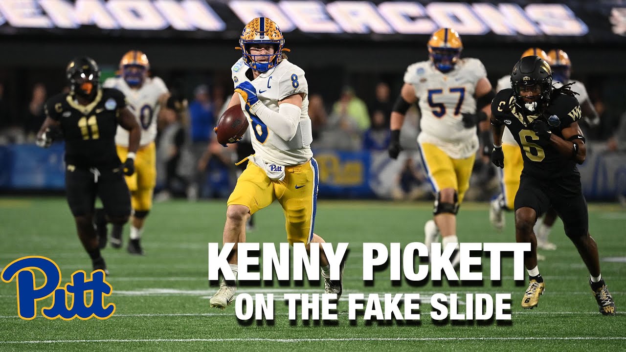 Kenny Pickett On The Fake Slide YouTube