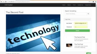 001 Intro to the CMS System with Admin Panel  Based on PHP and Bootstrap