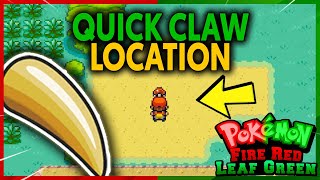WHERE TO GET THE QUICK CLAW ON POKEMON FIRE RED AND LEAF GREEN