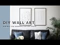 DIY HOME DECOR - EASY LINE DRAWING WALL ART