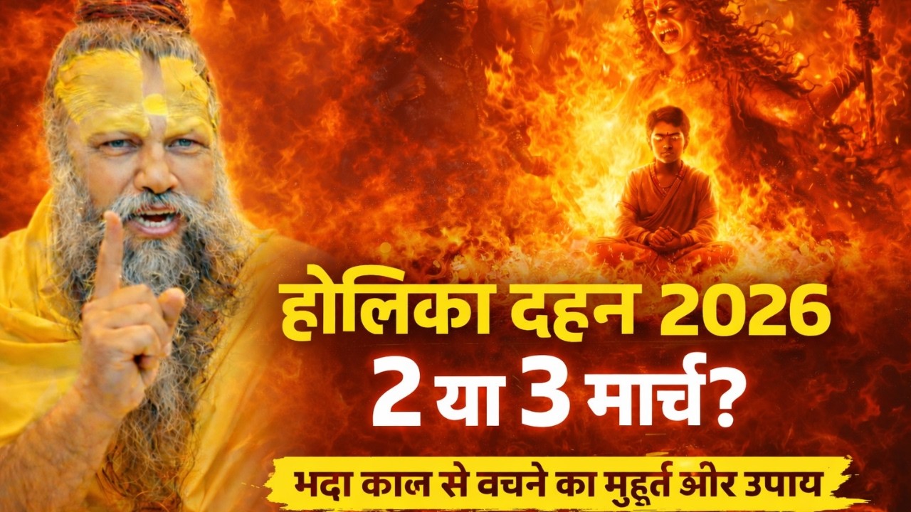 होलिका दहन 2026: 2 या 3 मार्च? भद्रा काल से बचने का सही मुहूर्त और गुप्त उपाय | प्रेमानंद जी