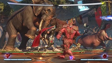 SUPERMAN TRUE COMBOS?! -Injustice 2 (Ps4)[Training]