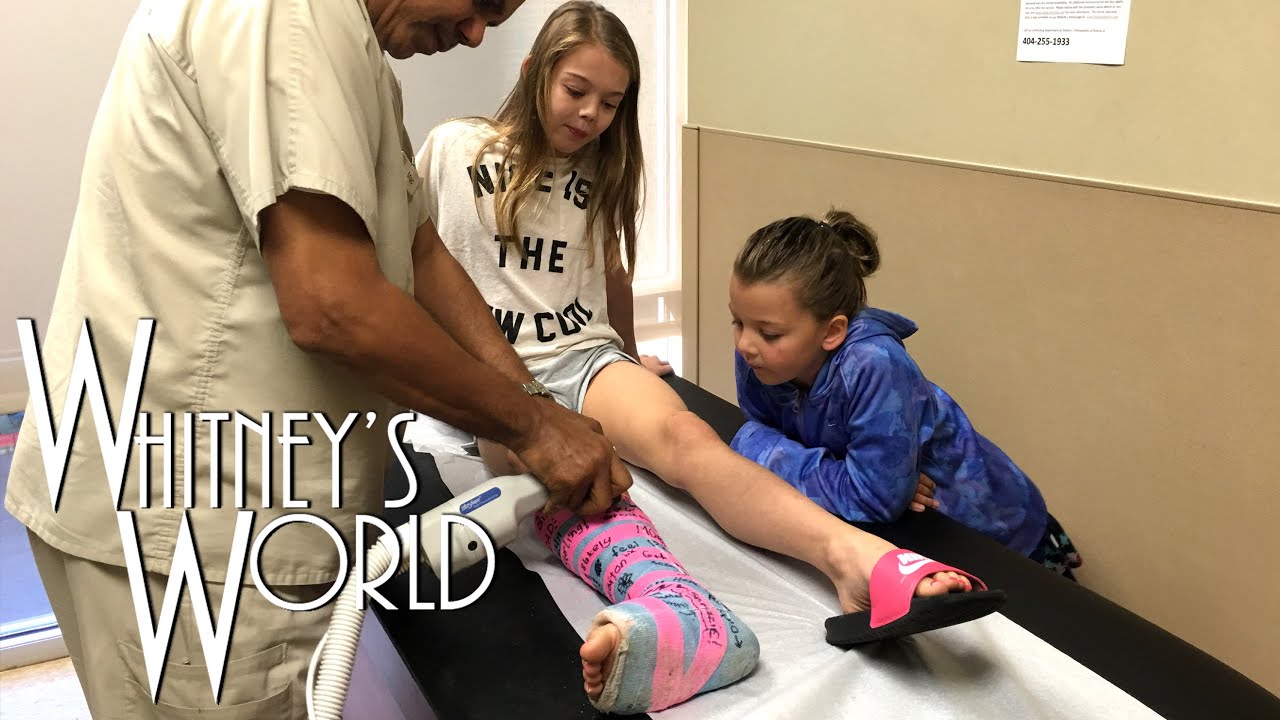 Whitney Gets Her Cast Cut Off Whitney Youtube