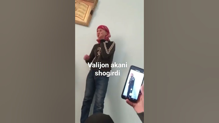 Valijon Shamshiyev shogirdi/Valijon Shamshiyev