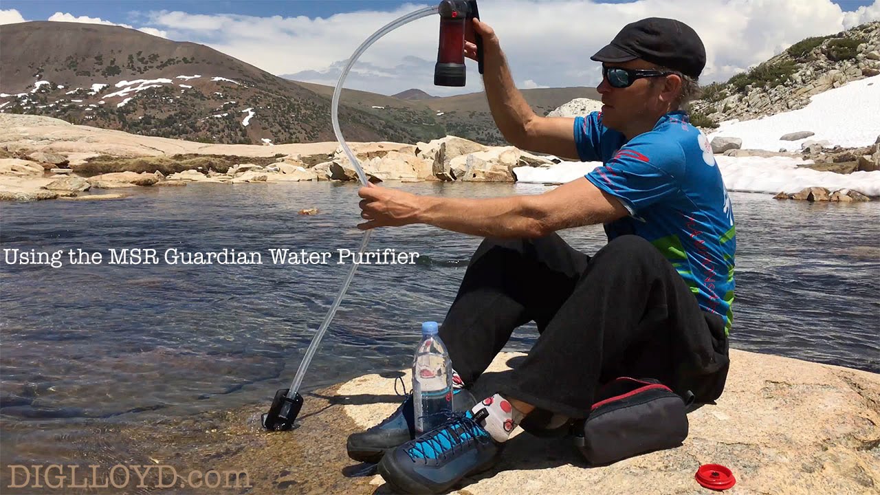 Using the MSR Guardian water filter - YouTube