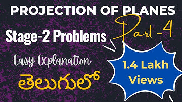 Projection of Planes Stage 2 Telugu Lecture by Subhodaya