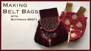 How to Make Belt Bags | Butterick B5371 Demonstration