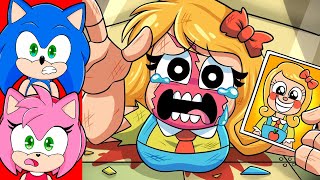 Sonic and Amy watch MISS DELIGHT ORIGIN! Poppy Playtime Chapter 3 Animation