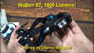 WuBen E7/P1 Head/Angle Flashlight Kit Review! (Dual OSRAM P9 LEDs, 1800 Lumens!)