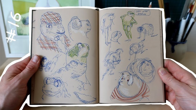 A handful of little studies from my toned sketchbook! : r/drawing