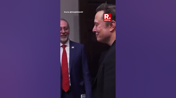 Giorgia Meloni Shares Moment With Elon Musk At White House